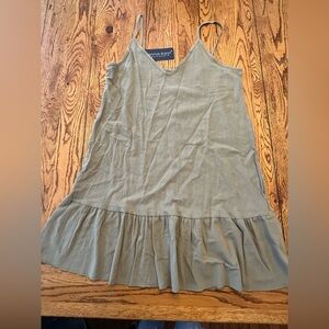 Olive green shift dress size M